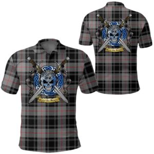 Clothing - Moffat Modern Tartan Polo Shirt Celtic Scottish Warrior - Golf Shirt A7