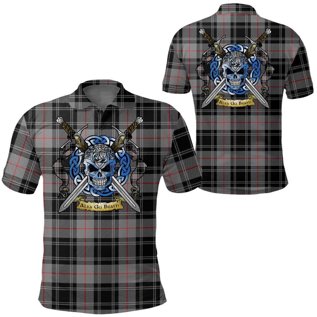 Clothing - Moffat Modern Tartan Polo Shirt Celtic Scottish Warrior - Golf Shirt A7 Clothing - Moffat Modern Tartan Polo Shirt Celtic Scottish Warrior - Golf Shirt A7