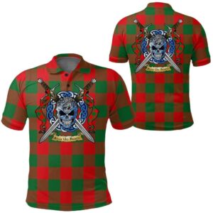 Clothing - Moncrieffe Tartan Polo Shirt Celtic Scottish Warrior - Golf Shirt A7