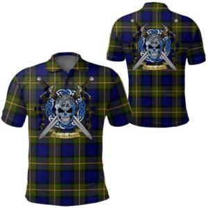 Clothing - More (Muir) Tartan Polo Shirt Celtic Scottish Warrior - Golf Shirt A7