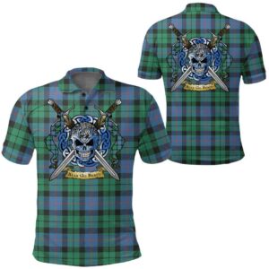 Clothing - Morrison Ancient Tartan Polo Shirt Celtic Scottish Warrior - Golf Shirt A7
