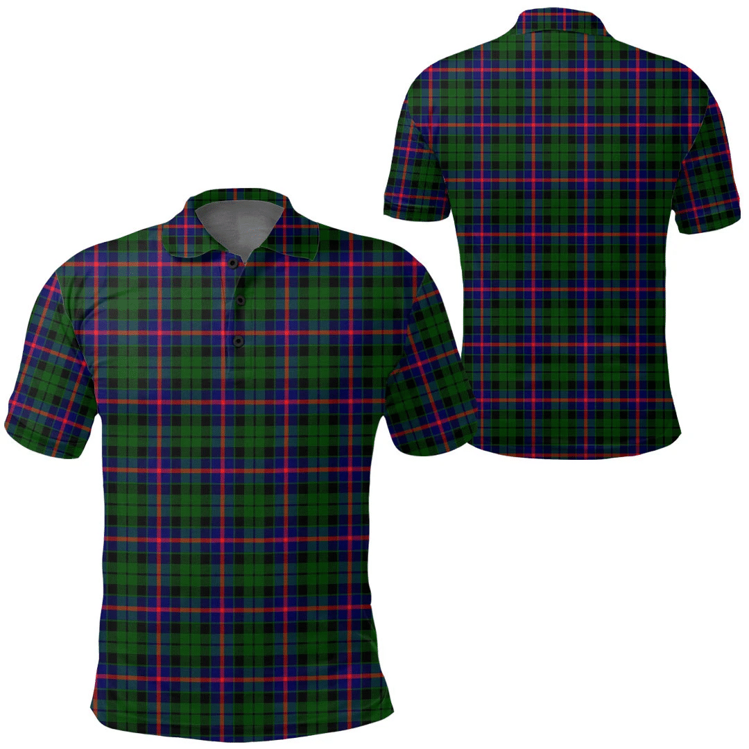 Clothing - Morrison Modern Tartan Polo Shirt A7 Clothing - Morrison Modern Tartan Polo Shirt A7