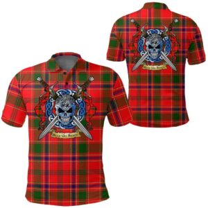 Clothing - Munro Modern Tartan Polo Shirt Celtic Scottish Warrior - Golf Shirt A7