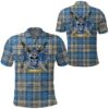 Clothing - Napier Ancient Tartan Polo Shirt Celtic Scottish Warrior - Golf Shirt A7