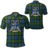 Clothing - Newlands of Lauriston Tartan Polo Shirt Celtic Scottish Warrior - Golf Shirt A7