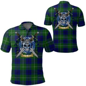 Clothing - Oliphant Modern Tartan Polo Shirt Celtic Scottish Warrior - Golf Shirt A7