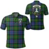 Clothing - Paterson Clan Tartan Crest Polo Shirt A7