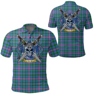 Clothing - Pitcairn Hunting Tartan Polo Shirt Celtic Scottish Warrior - Golf Shirt A7