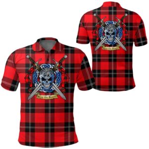 Clothing - Ramsay Modern Tartan Polo Shirt Celtic Scottish Warrior - Golf Shirt A7