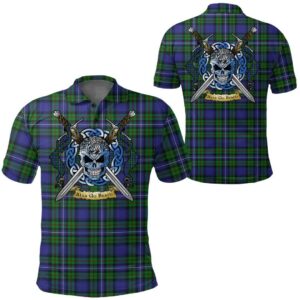 Clothing - Robertson Hunting Modern Tartan Polo Shirt Celtic Scottish Warrior - Golf Shirt A7