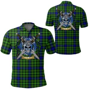 Clothing - Rollo Modern Tartan Polo Shirt Celtic Scottish Warrior - Golf Shirt A7