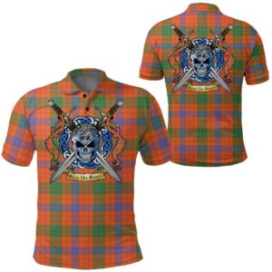 Clothing - Ross Ancient Tartan Polo Shirt Celtic Scottish Warrior - Golf Shirt A7