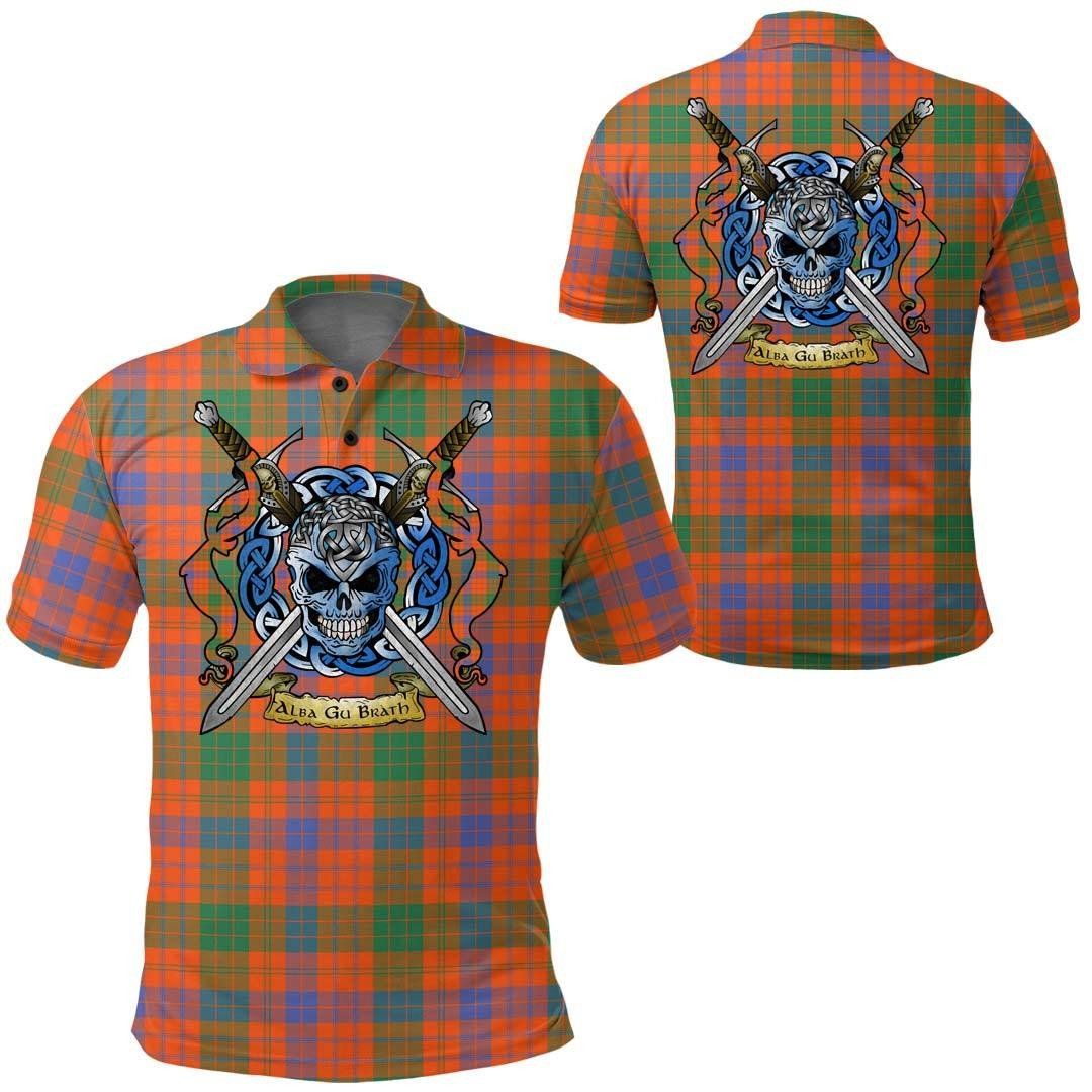 Clothing - Ross Ancient Tartan Polo Shirt Celtic Scottish Warrior - Golf Shirt A7 Clothing - Ross Ancient Tartan Polo Shirt Celtic Scottish Warrior - Golf Shirt A7