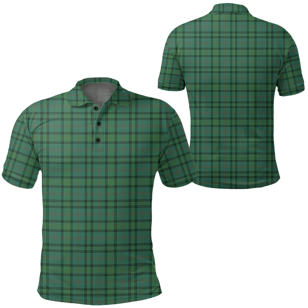 Clothing - Ross Hunting Ancient Tartan Polo Shirt A7 Clothing - Ross Hunting Ancient Tartan Polo Shirt A7