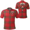 Clothing - Ross Modern Clan Tartan Crest Polo Shirt A7