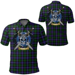 Clothing - Russell Modern Tartan Polo Shirt Celtic Scottish Warrior - Golf Shirt A7