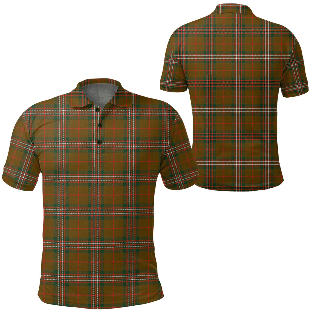 Clothing - SCOTT BROWN MODERN Tartan Polo Shirt A7 Clothing - SCOTT BROWN MODERN Tartan Polo Shirt A7