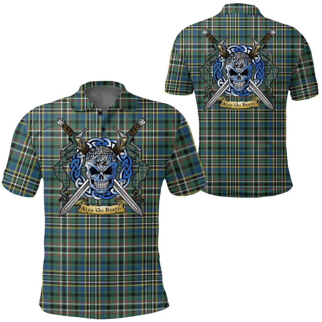 Clothing - SCOTT GREEN ANCIENT Tartan Polo Shirt Celtic Scottish Warrior - Golf Shirt A7 Clothing - SCOTT GREEN ANCIENT Tartan Polo Shirt Celtic Scottish Warrior - Golf Shirt A7