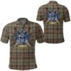 Clothing - SCOTT GREEN WEATHERED Tartan Polo Shirt Celtic Scottish Warrior - Golf Shirt A7