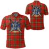 Clothing - SCOTT MODERN Tartan Polo Shirt Celtic Scottish Warrior - Golf Shirt A7