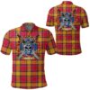 Clothing - Scrymgeour Tartan Polo Shirt Celtic Scottish Warrior - Golf Shirt A7