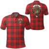 Clothing - Seton Modern Clan Tartan Crest Polo Shirt A7