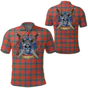 Clothing - Sinclair Ancient Tartan Polo Shirt Celtic Scottish Warrior - Golf Shirt A7