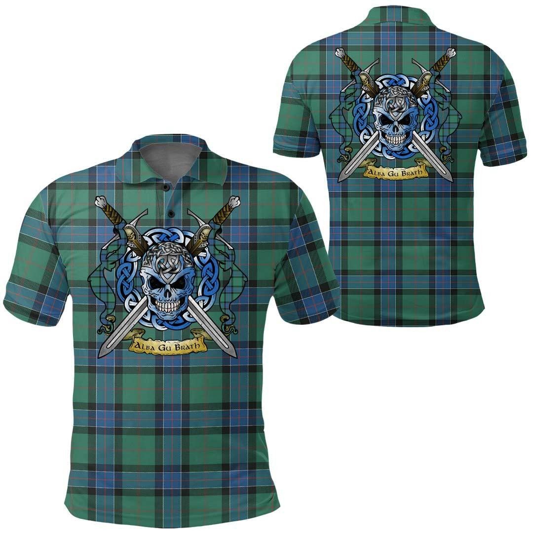 Clothing - Sinclair Hunting Ancient Tartan Polo Shirt Celtic Scottish Warrior - Golf Shirt A7 Clothing - Sinclair Hunting Ancient Tartan Polo Shirt Celtic Scottish Warrior - Golf Shirt A7