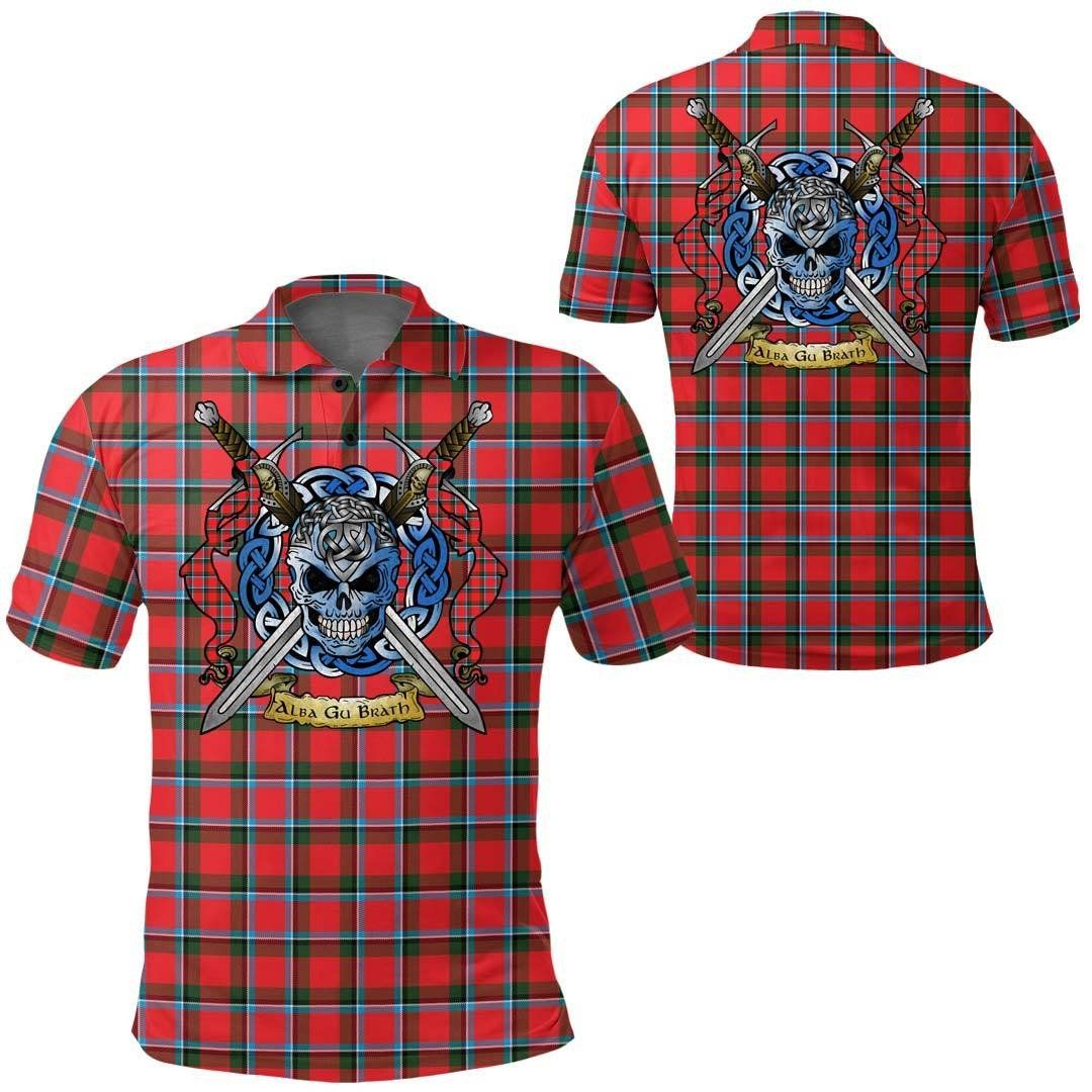 Clothing - Sinclair Modern Tartan Polo Shirt Celtic Scottish Warrior - Golf Shirt A7 Clothing - Sinclair Modern Tartan Polo Shirt Celtic Scottish Warrior - Golf Shirt A7