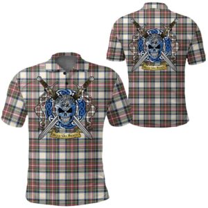 Clothing - Stewart Dress Ancient Tartan Polo Shirt Celtic Scottish Warrior - Golf Shirt A7