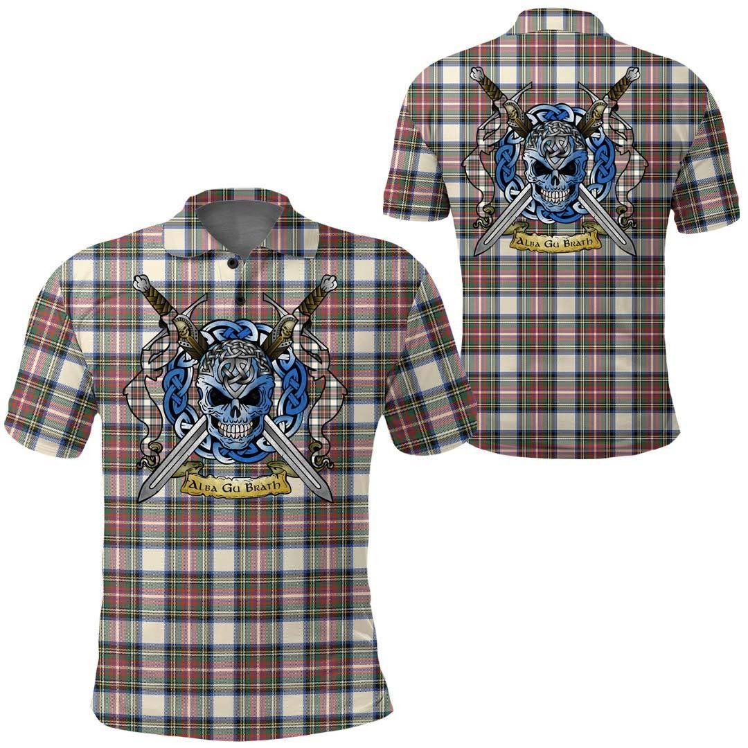 Clothing - Stewart Dress Ancient Tartan Polo Shirt Celtic Scottish Warrior - Golf Shirt A7 Clothing - Stewart Dress Ancient Tartan Polo Shirt Celtic Scottish Warrior - Golf Shirt A7
