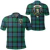 Clothing - Stewart Old Ancient Clan Tartan Crest Polo Shirt A7
