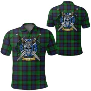 Clothing - Stewart Old Modern Tartan Polo Shirt Celtic Scottish Warrior - Golf Shirt A7