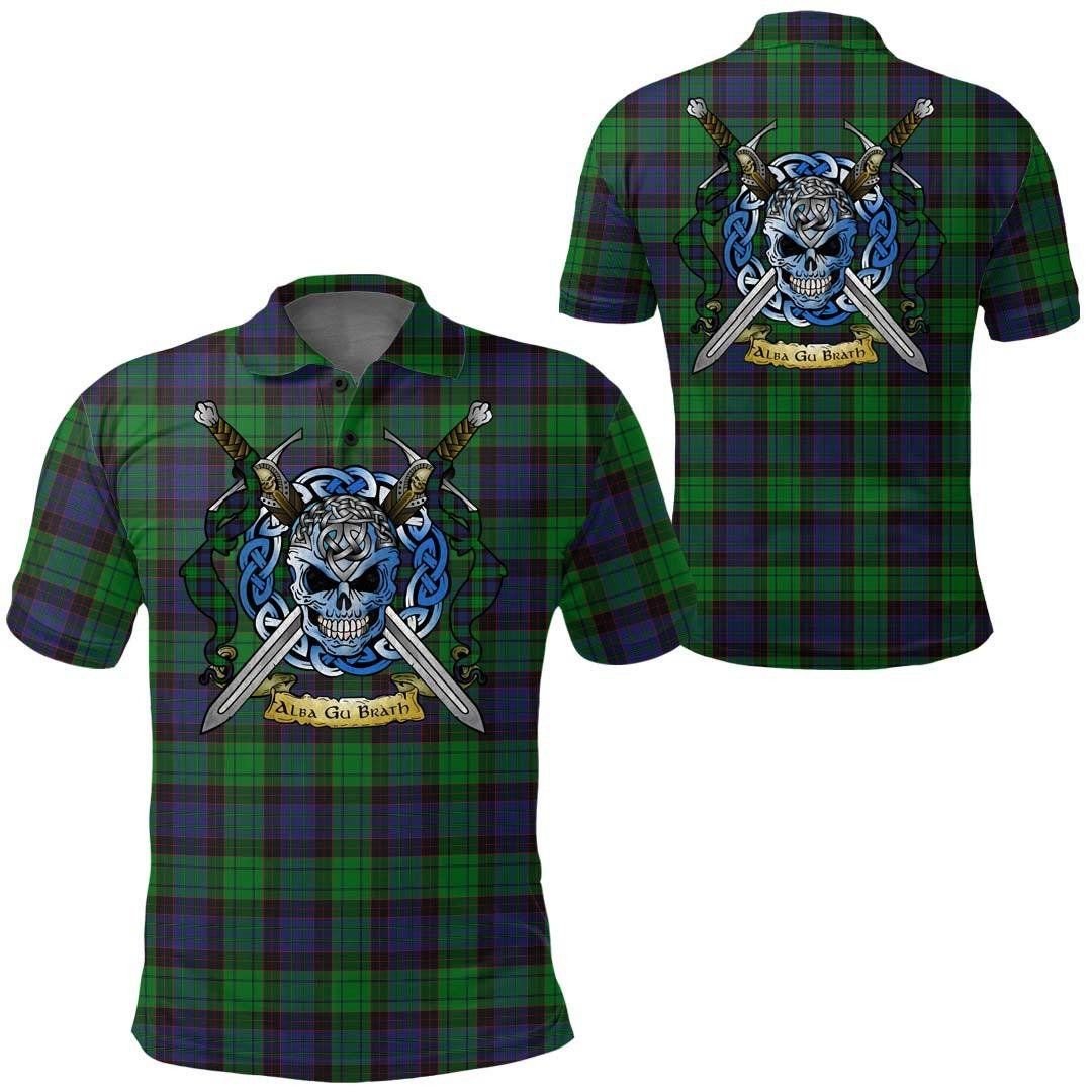 Clothing - Stewart Old Modern Tartan Polo Shirt Celtic Scottish Warrior - Golf Shirt A7 Clothing - Stewart Old Modern Tartan Polo Shirt Celtic Scottish Warrior - Golf Shirt A7
