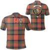 Clothing - Stewart Royal Ancient Clan Tartan Crest Polo Shirt A7