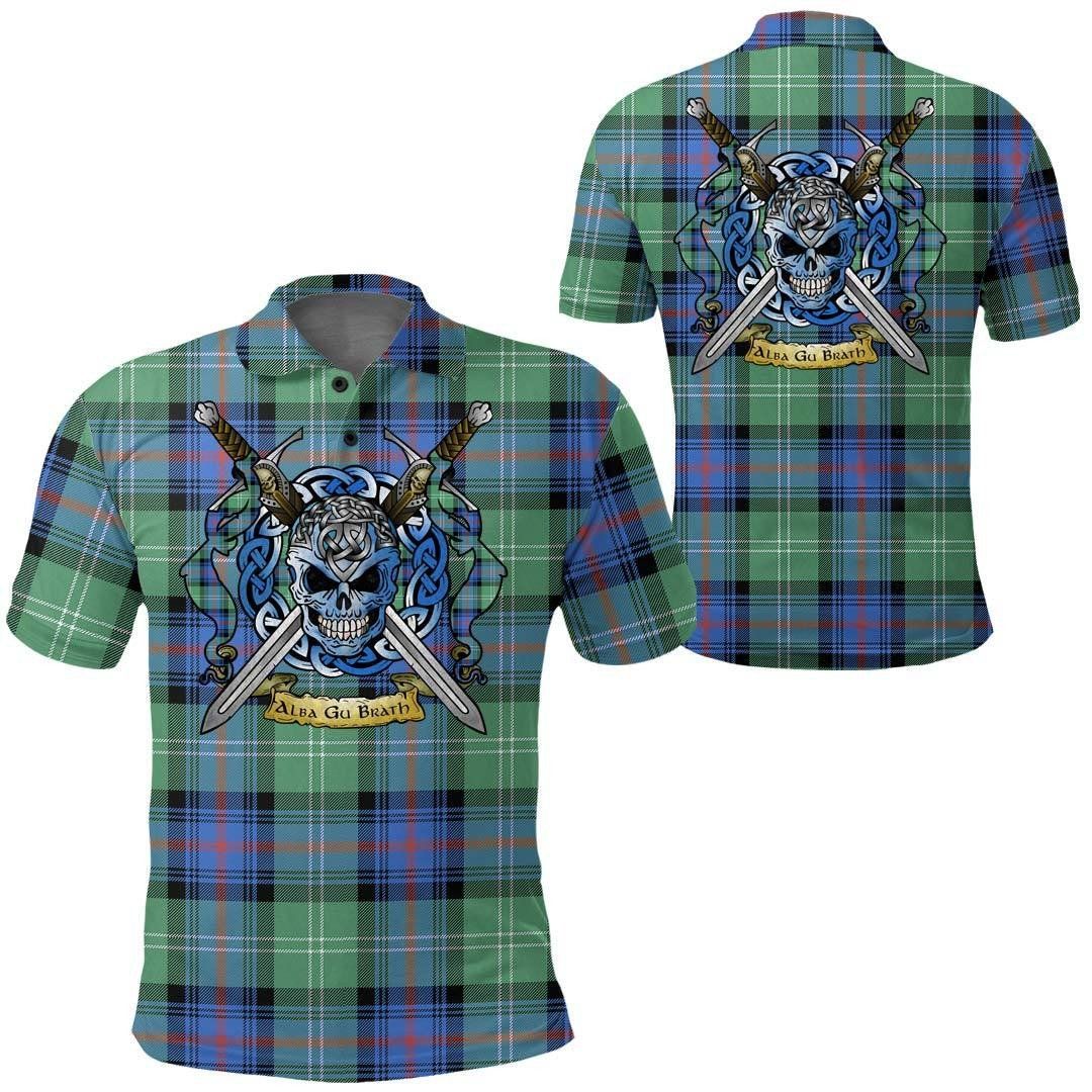 Clothing - Sutherland Old Ancient Tartan Polo Shirt Celtic Scottish Warrior - Golf Shirt A7 Clothing - Sutherland Old Ancient Tartan Polo Shirt Celtic Scottish Warrior - Golf Shirt A7