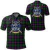 Clothing - Urquhart Modern Tartan Polo Shirt Celtic Scottish Warrior - Golf Shirt A7