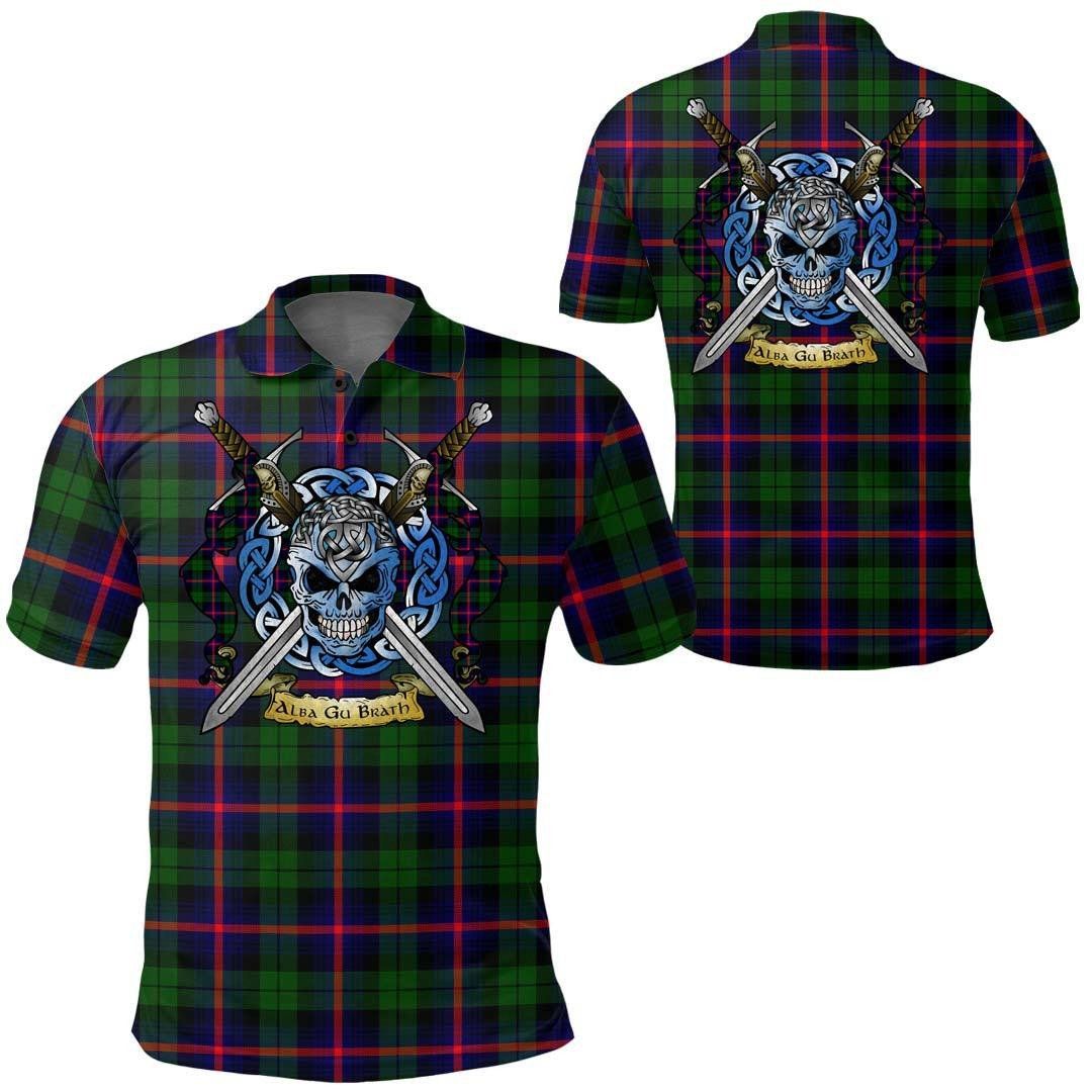 Clothing - Urquhart Modern Tartan Polo Shirt Celtic Scottish Warrior - Golf Shirt A7 Clothing - Urquhart Modern Tartan Polo Shirt Celtic Scottish Warrior - Golf Shirt A7