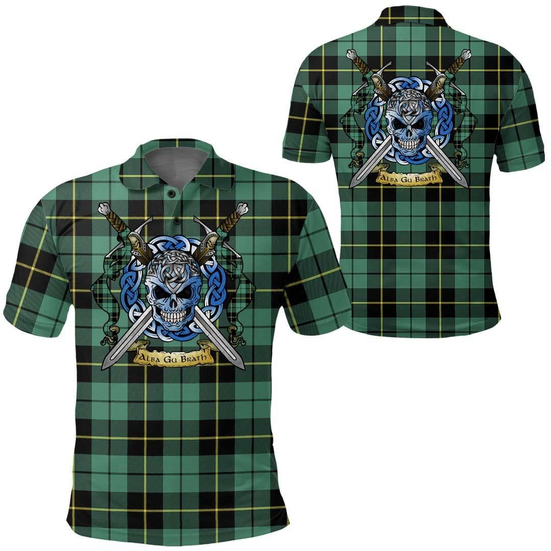 Clothing - Wallace Hunting Ancient Tartan Polo Shirt Celtic Scottish Warrior - Golf Shirt A7 Clothing - Wallace Hunting Ancient Tartan Polo Shirt Celtic Scottish Warrior - Golf Shirt A7