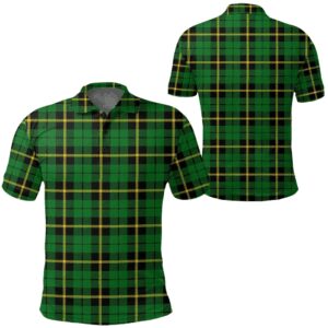 Clothing - Wallace Hunting - Green Tartan Polo Shirt A7