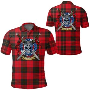 Clothing - Wallace Weathered Tartan Polo Shirt Celtic Scottish Warrior - Golf Shirt A7