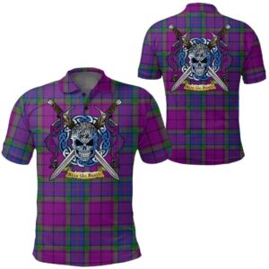 Clothing - Wardlaw Modern Tartan Polo Shirt Celtic Scottish Warrior - Golf Shirt A7