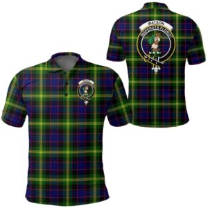 Clothing - Watson Modern Clan Tartan Crest Polo Shirt A7