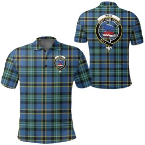 Clothing - Weir Ancient Clan Tartan Crest Polo Shirt A7