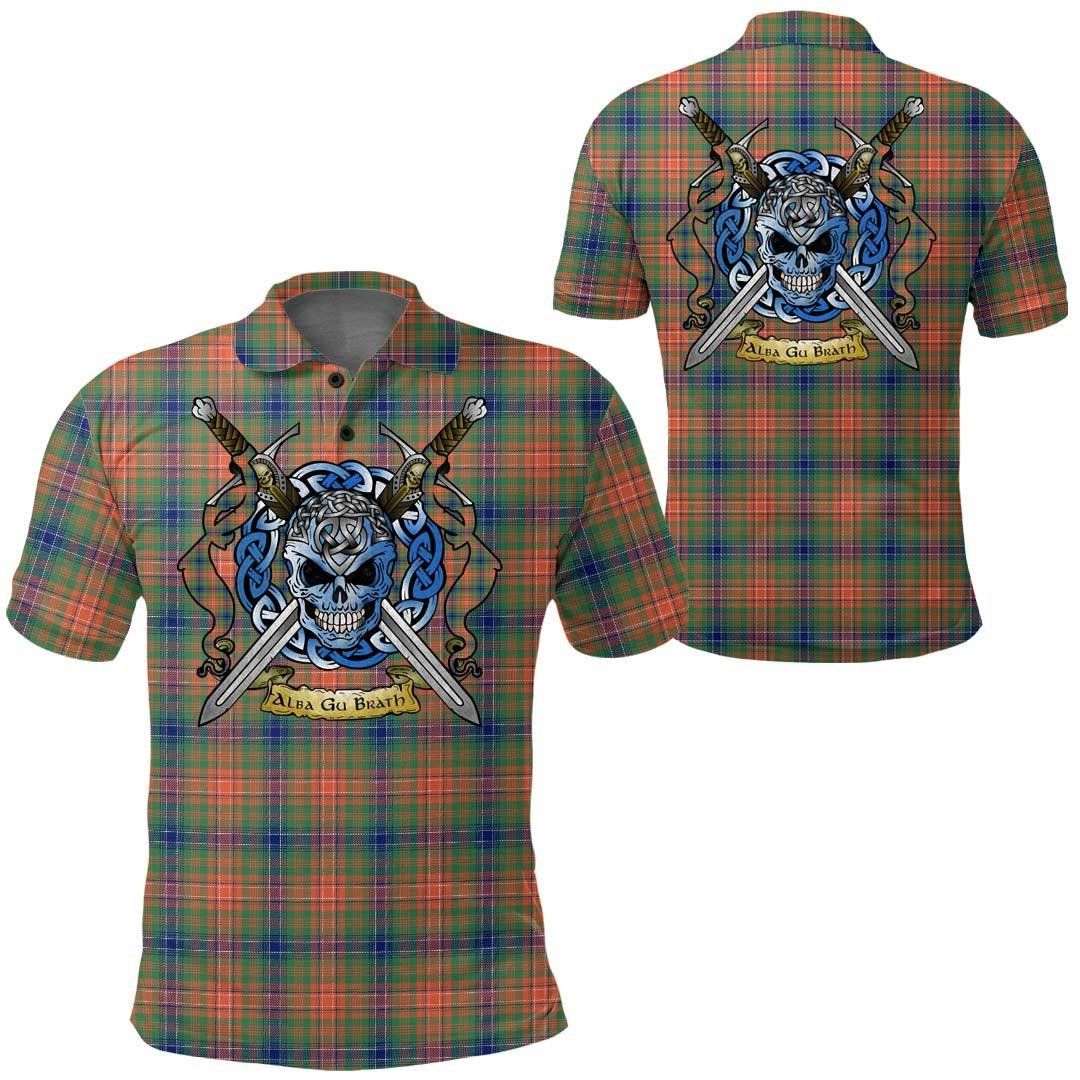 Clothing - Wilson Ancient Tartan Polo Shirt Celtic Scottish Warrior - Golf Shirt A7 Clothing - Wilson Ancient Tartan Polo Shirt Celtic Scottish Warrior - Golf Shirt A7