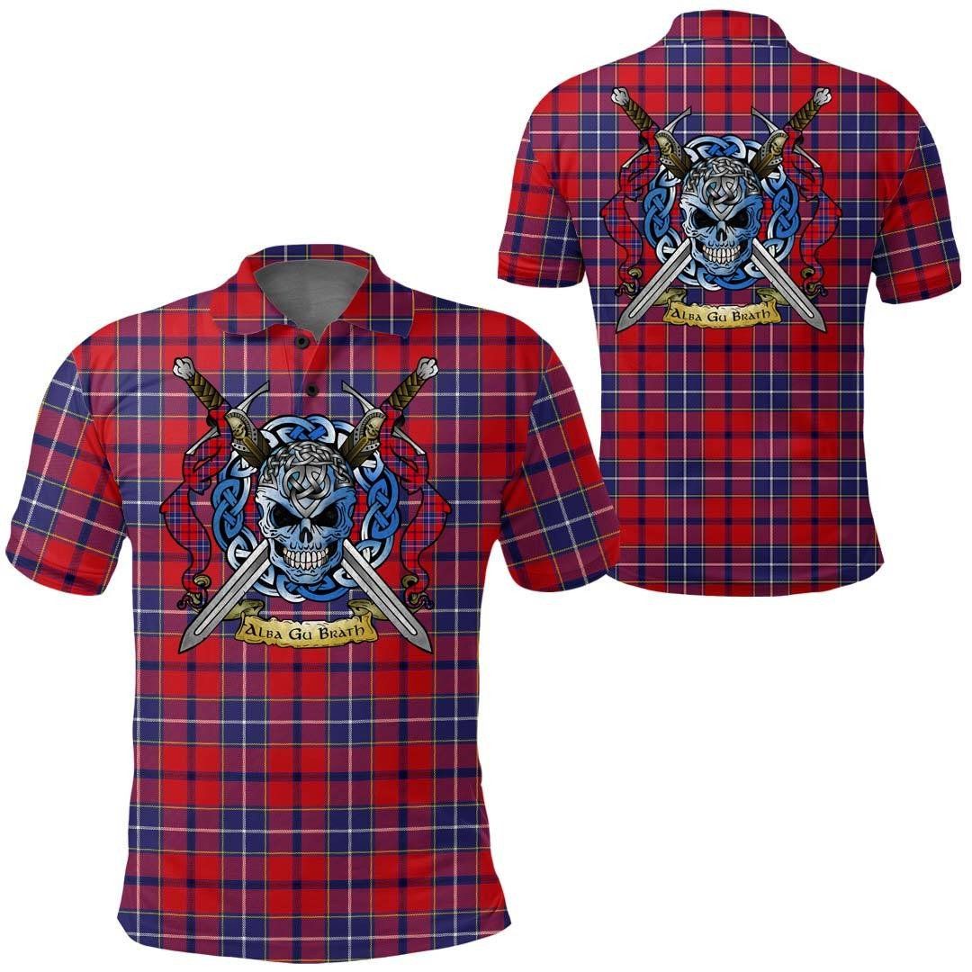 Clothing - Wishart Dress Tartan Polo Shirt Celtic Scottish Warrior - Golf Shirt A7 Clothing - Wishart Dress Tartan Polo Shirt Celtic Scottish Warrior - Golf Shirt A7