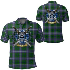 Clothing - Wishart Hunting Modern Tartan Polo Shirt Celtic Scottish Warrior - Golf Shirt A7