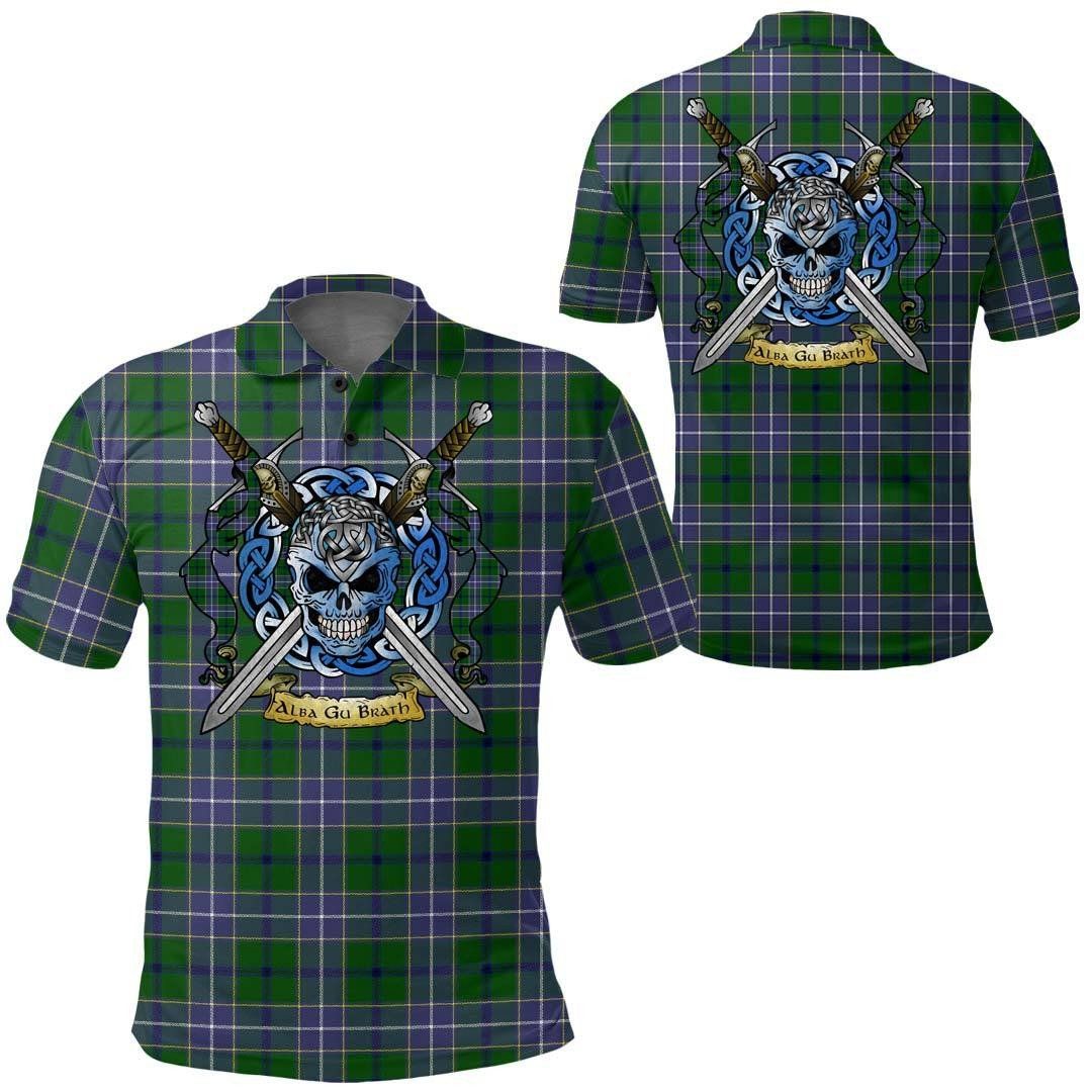 Clothing - Wishart Hunting Modern Tartan Polo Shirt Celtic Scottish Warrior - Golf Shirt A7 Clothing - Wishart Hunting Modern Tartan Polo Shirt Celtic Scottish Warrior - Golf Shirt A7