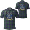 Clothing - Wood Modern Tartan Polo Shirt Celtic Scottish Warrior - Golf Shirt A7