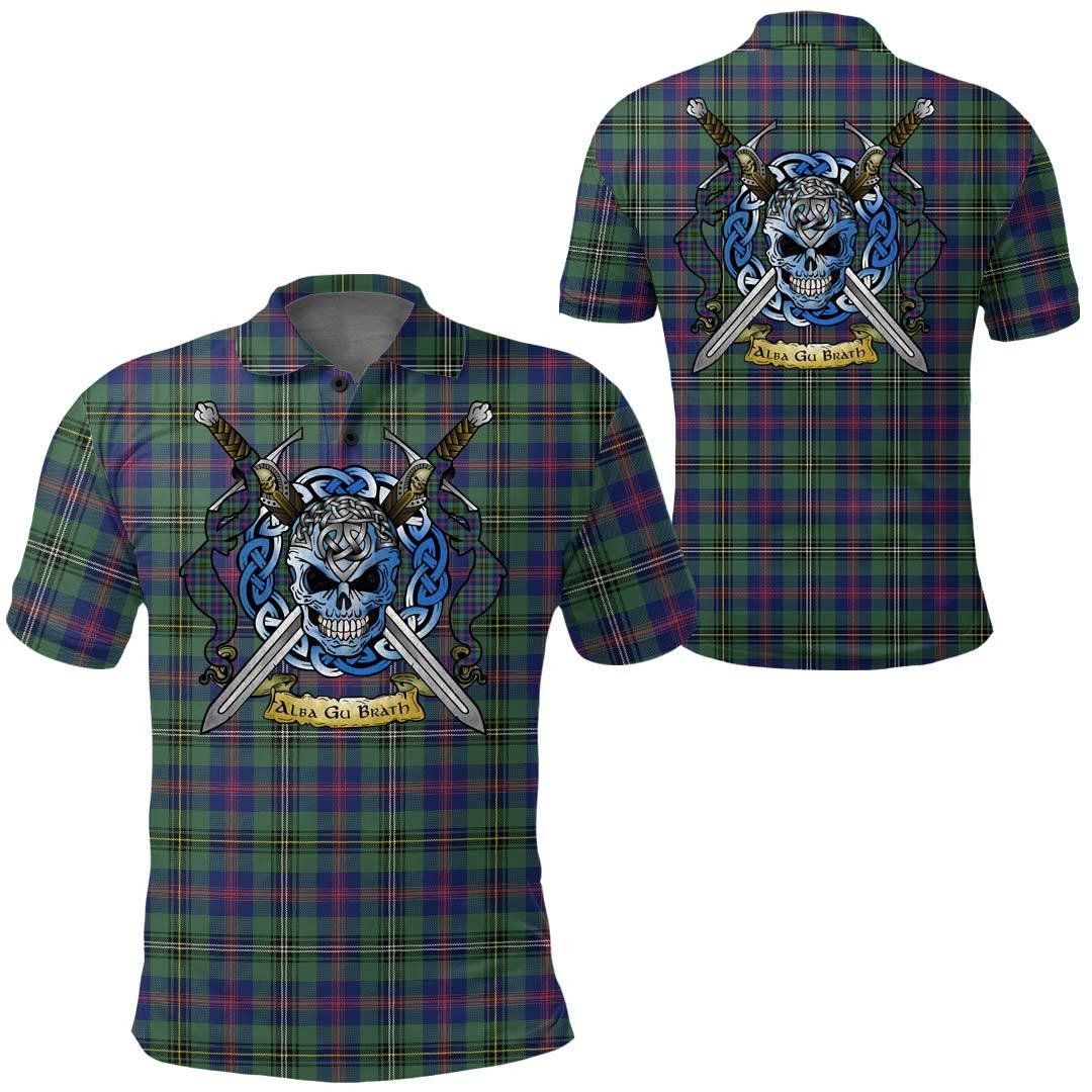 Clothing - Wood Modern Tartan Polo Shirt Celtic Scottish Warrior - Golf Shirt A7 Clothing - Wood Modern Tartan Polo Shirt Celtic Scottish Warrior - Golf Shirt A7